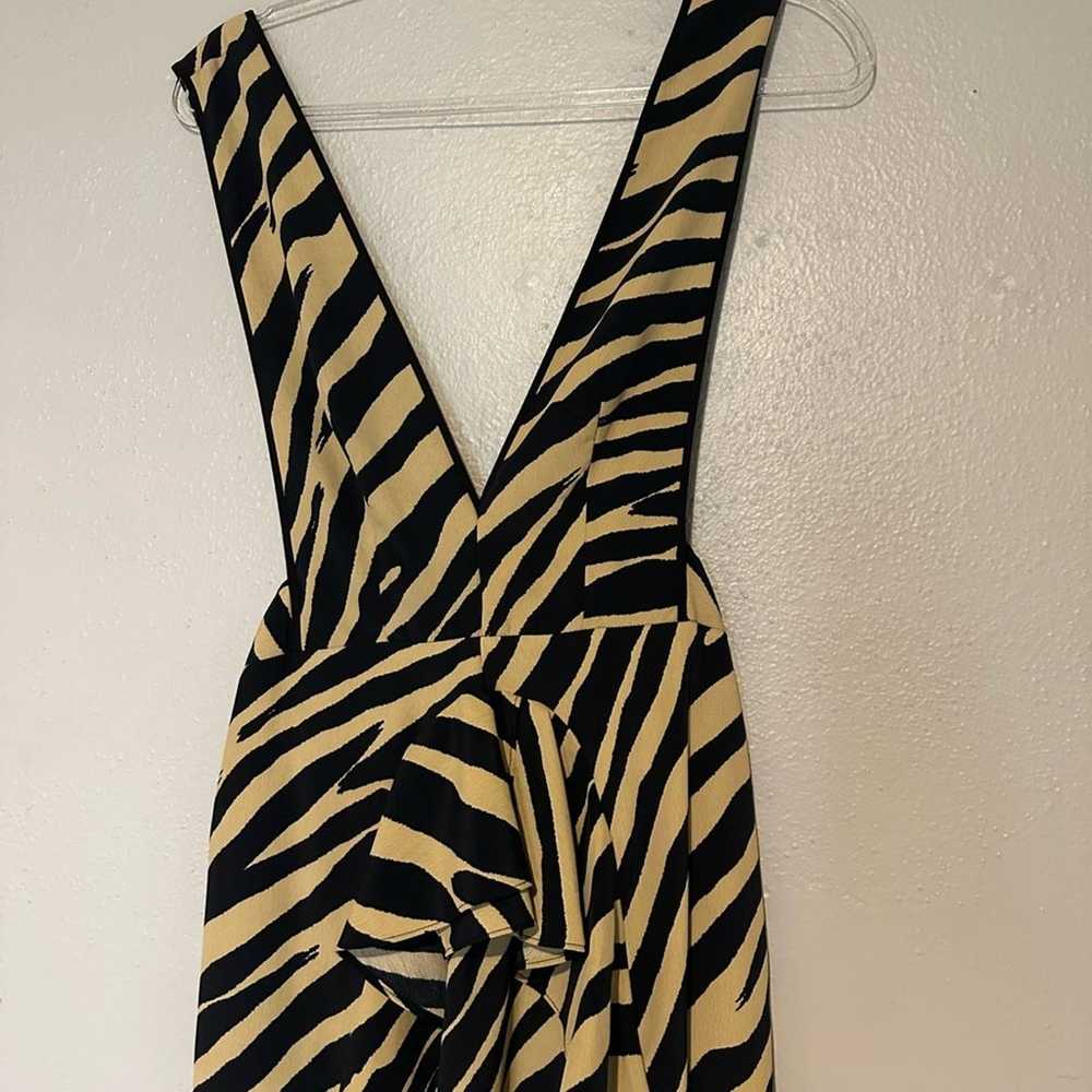 Topshop Zebra Print Pinafore Dress Topshop - image 6