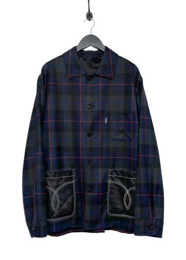 Versace Versace Black Wool Checkered Buttoned Jac… - image 1