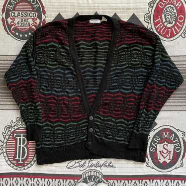 Cardigan × Vintage Vintage 3d Knit Cardigan - image 1