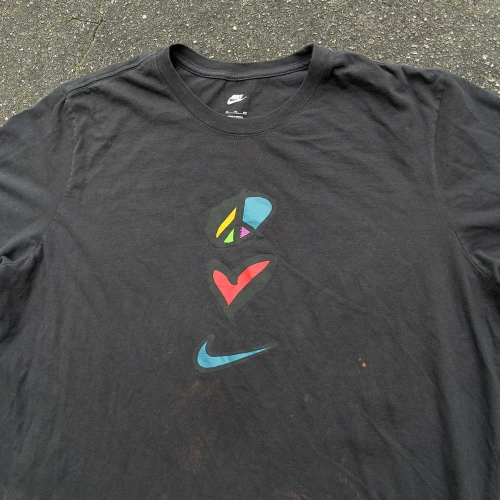 Nike Retro Peace ☮️ Love ❤️ Nike Shirt - image 2