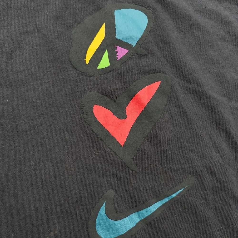 Nike Retro Peace ☮️ Love ❤️ Nike Shirt - image 3