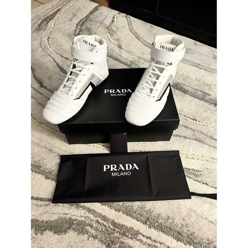 Prada Leather high trainers - image 2