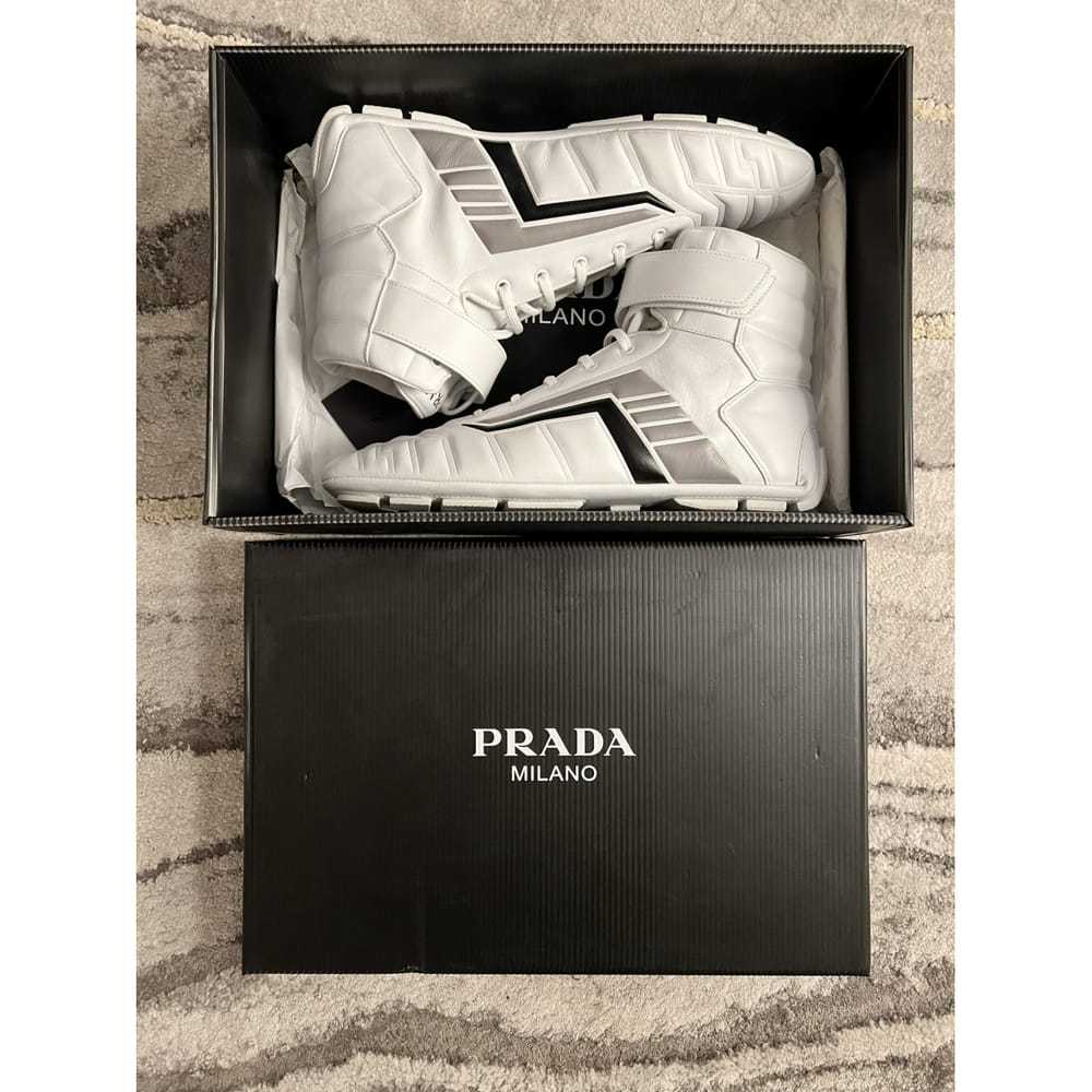 Prada Leather high trainers - image 6