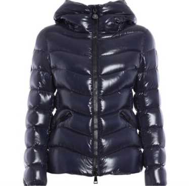 AUTH! MONCLER Leblond Hooded Down Jacket Navy Blue Large