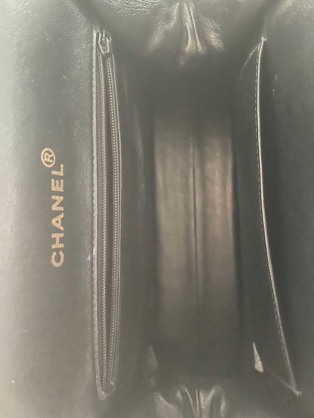 Chanel Vintage Chanel Black Quilted Lamb Leather … - image 4