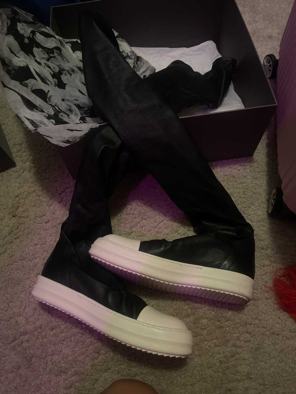 Rick Owens Rick Owen thigh high sneakers - image 2