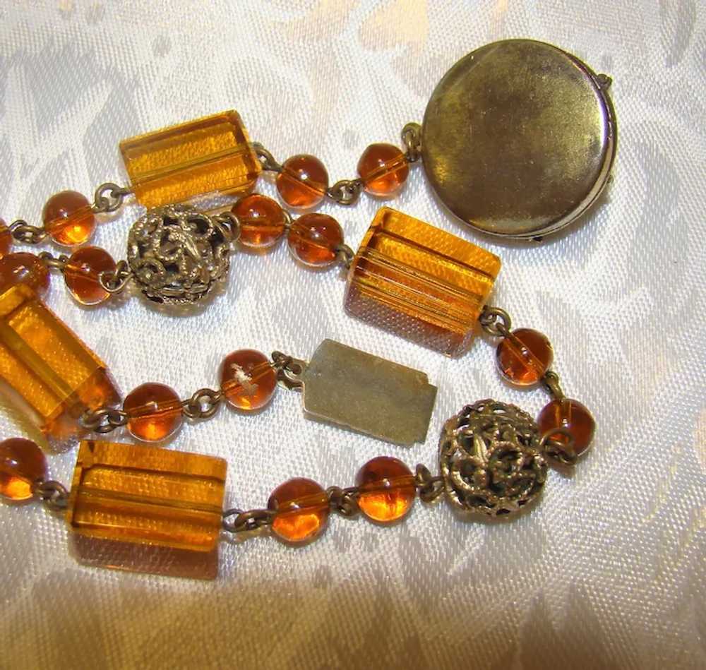 Absolutely Stunning Victorian Revival Amber Glass… - image 7