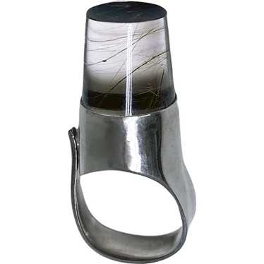 Georg Jensen Sterling Quartz Ring Vivianna Torun - image 1