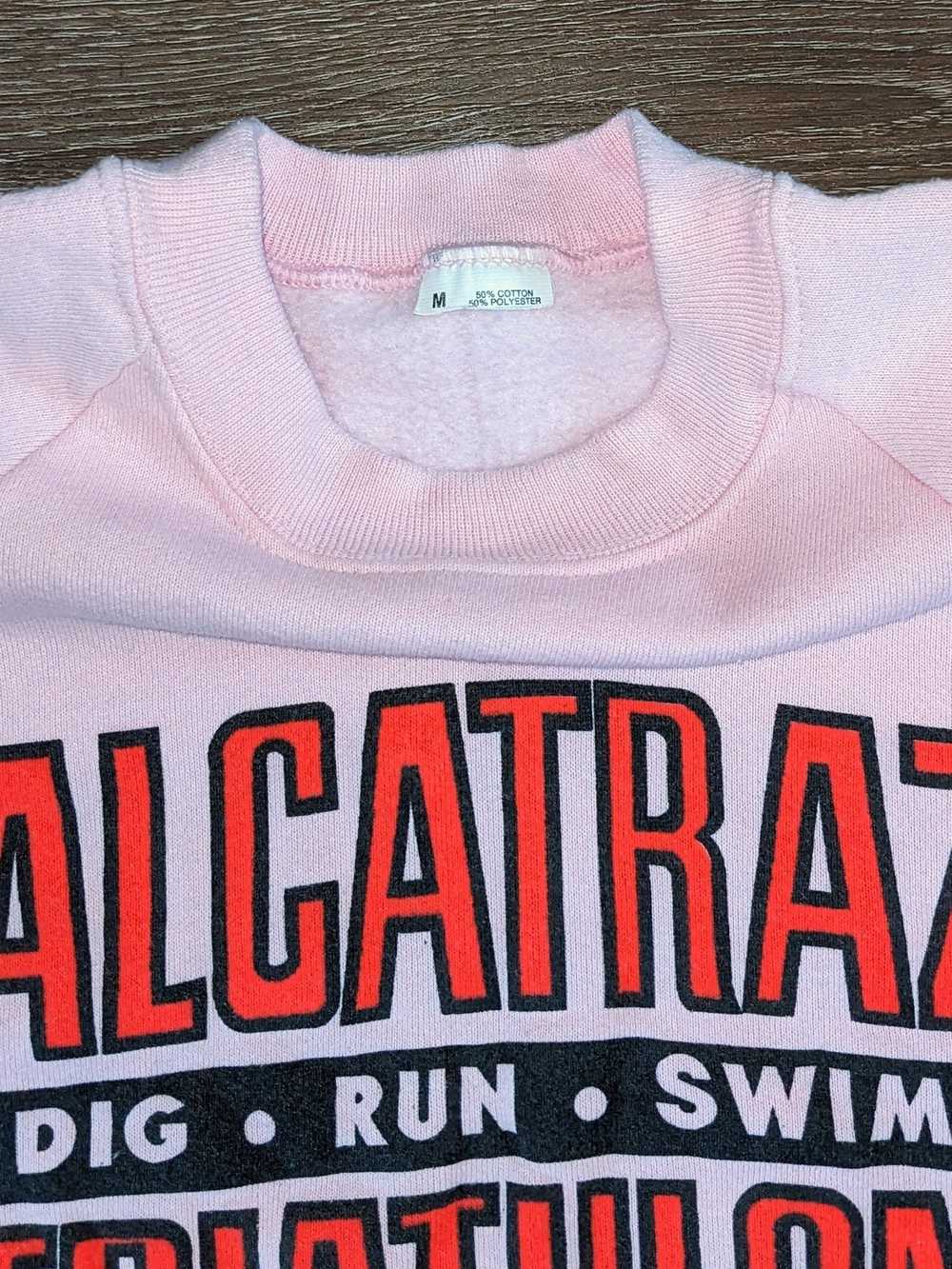 Vintage Vintage 80s Alcatraz Triathlon raglan swe… - image 3