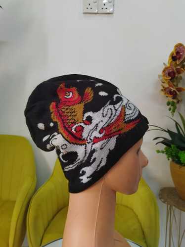 Japanese Brand × Streetwear Koi fish design beanie