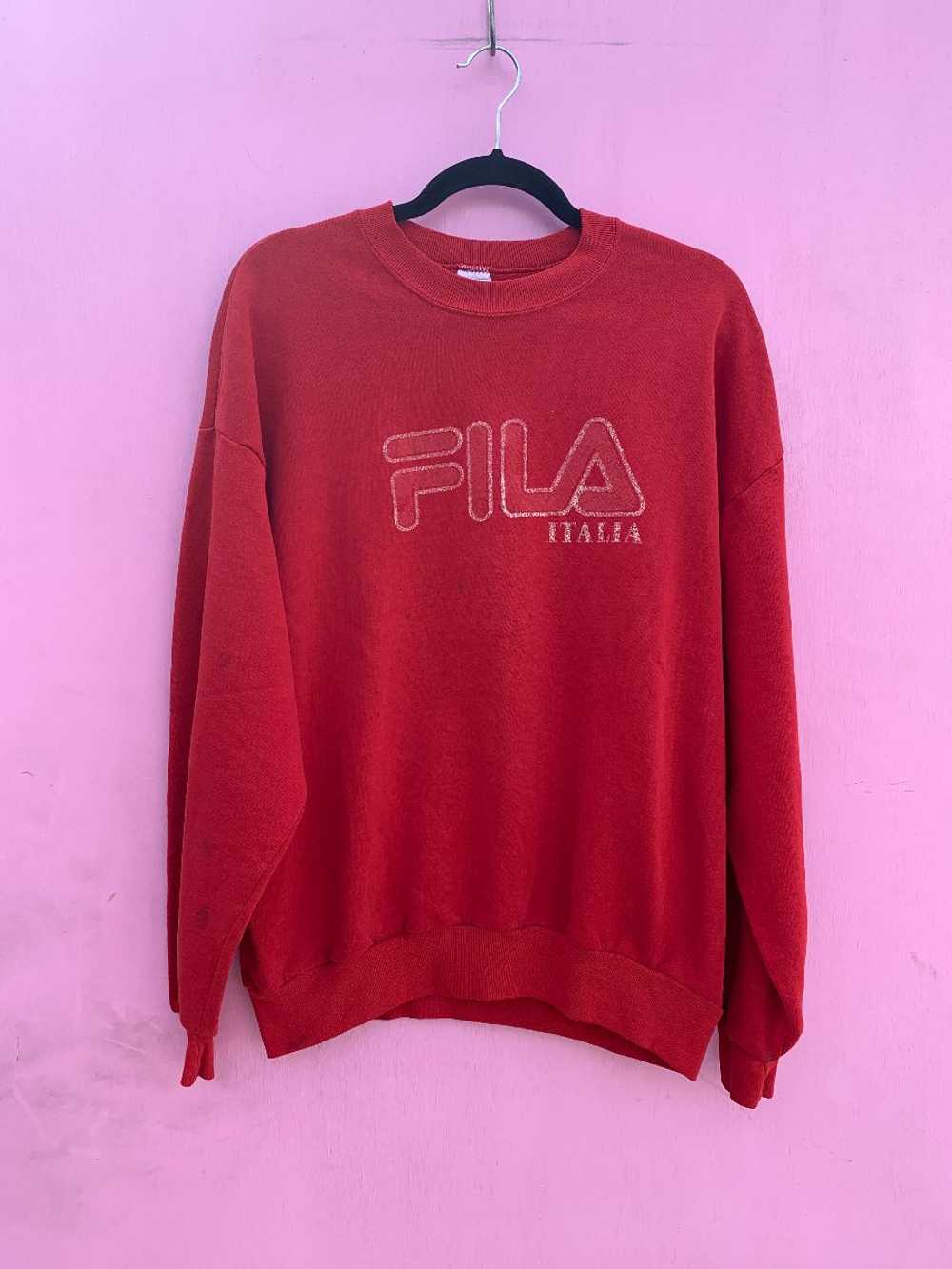 PERFECTLY FADED FILA ITALIA GRAPHIC PULLOVER SWEA… - image 1