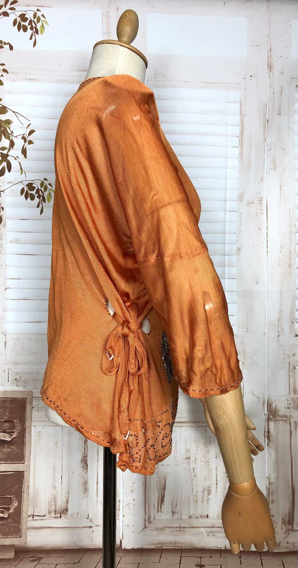 Rare Original 1920s Volup Vintage Rust Orange Sil… - image 2