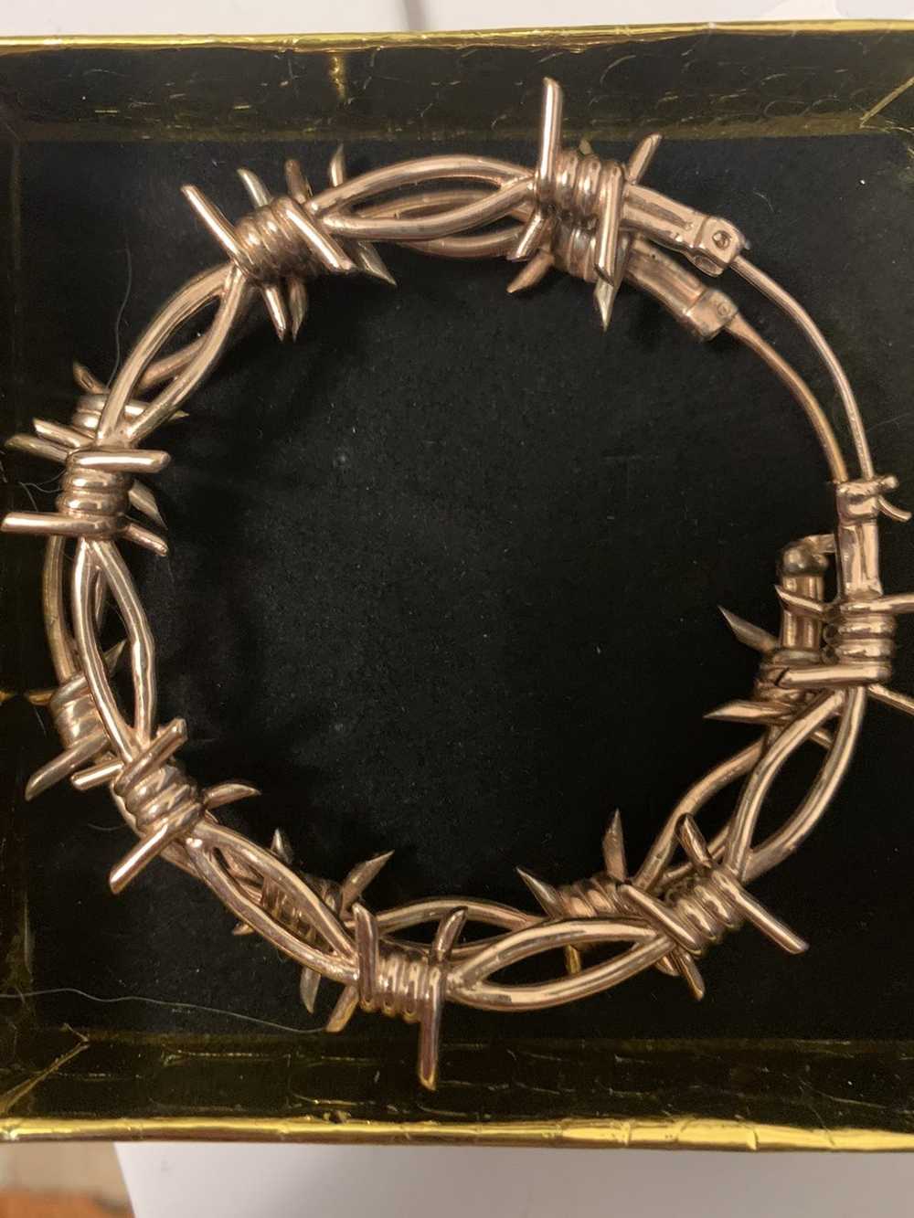 Custom Homemade Barbed Wire earrings - image 2