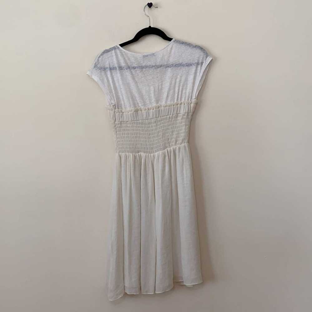 Sandro Sandro White Linen Blend Dress - image 2