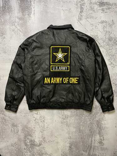 Avirex × Leather Jacket × Vintage Vintage U S Army