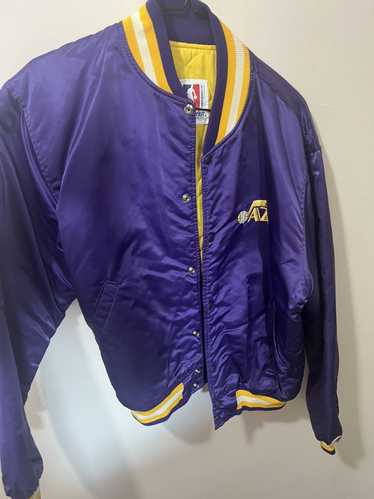 Utah Jazz Purple Starter Puffy Jacket - 5 Star Vintage