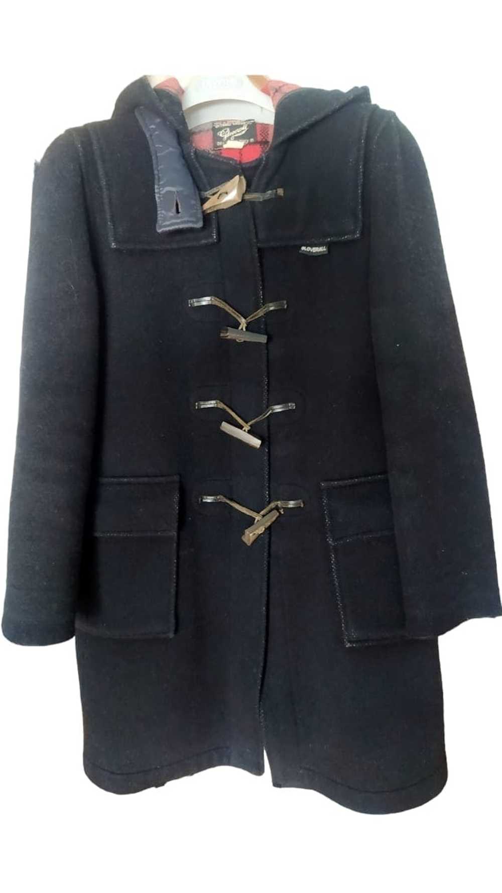 Original Montgomery Vintage Dark Blue Duffle coat… - image 2