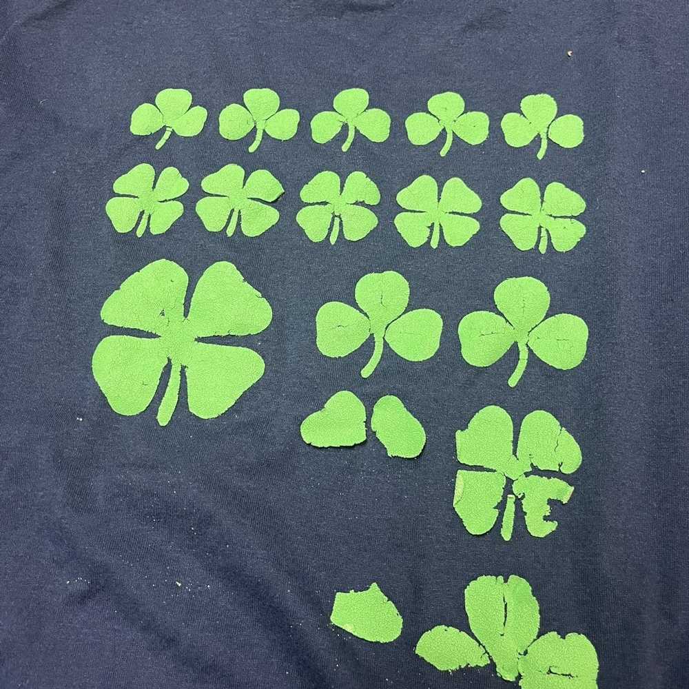 Vintage Four Leaf Clover Irish St Pattys Day Shirt - image 3