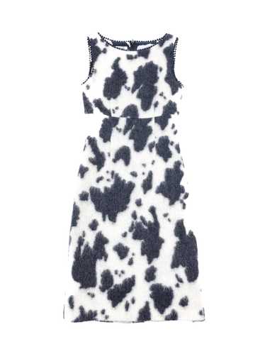 Moschino Cow Printed Mohair Dress