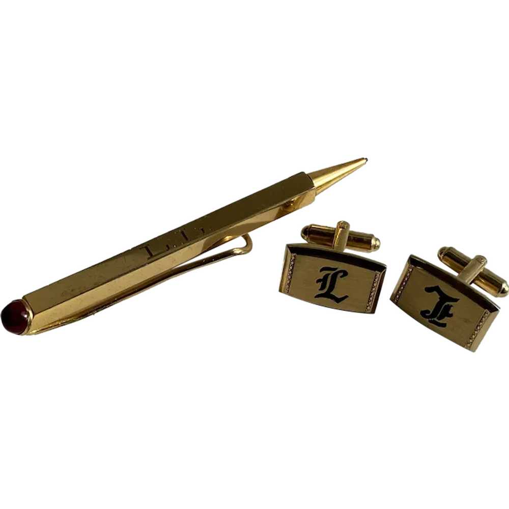 Hickok Cufflinks and Tie Clip - Engraved with Ini… - image 1