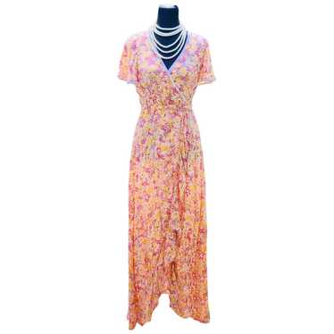 Poupette St Barth Floral Maxi Dress Belted selling Pom Pom Small