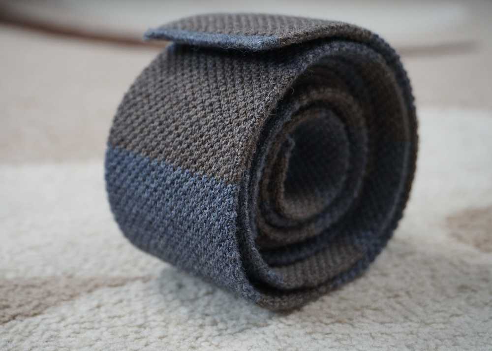 Eleventy Eleventy knitted straight tie. 100% wool. - image 2