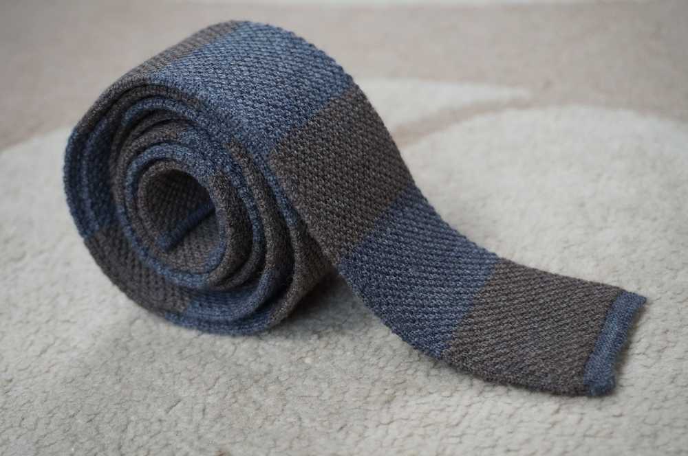 Eleventy Eleventy knitted straight tie. 100% wool. - image 3