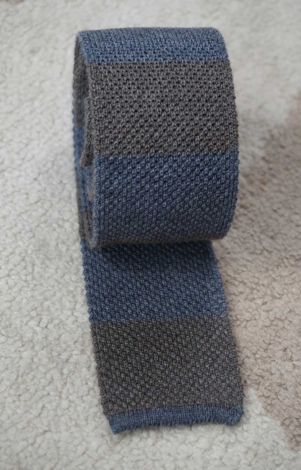 Eleventy Eleventy knitted straight tie. 100% wool. - image 4