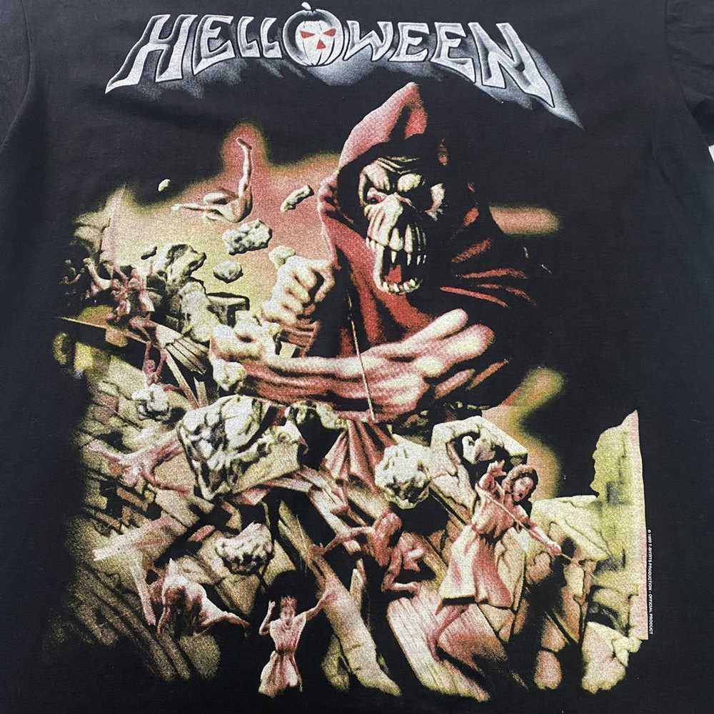 Ac/Dc × Rock T Shirt × Vintage 1998 Helloween “Be… - image 3