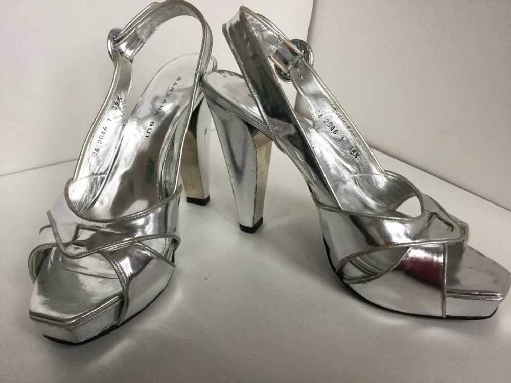 Barbara Bui Barbara Bui silver metallic heels - image 2