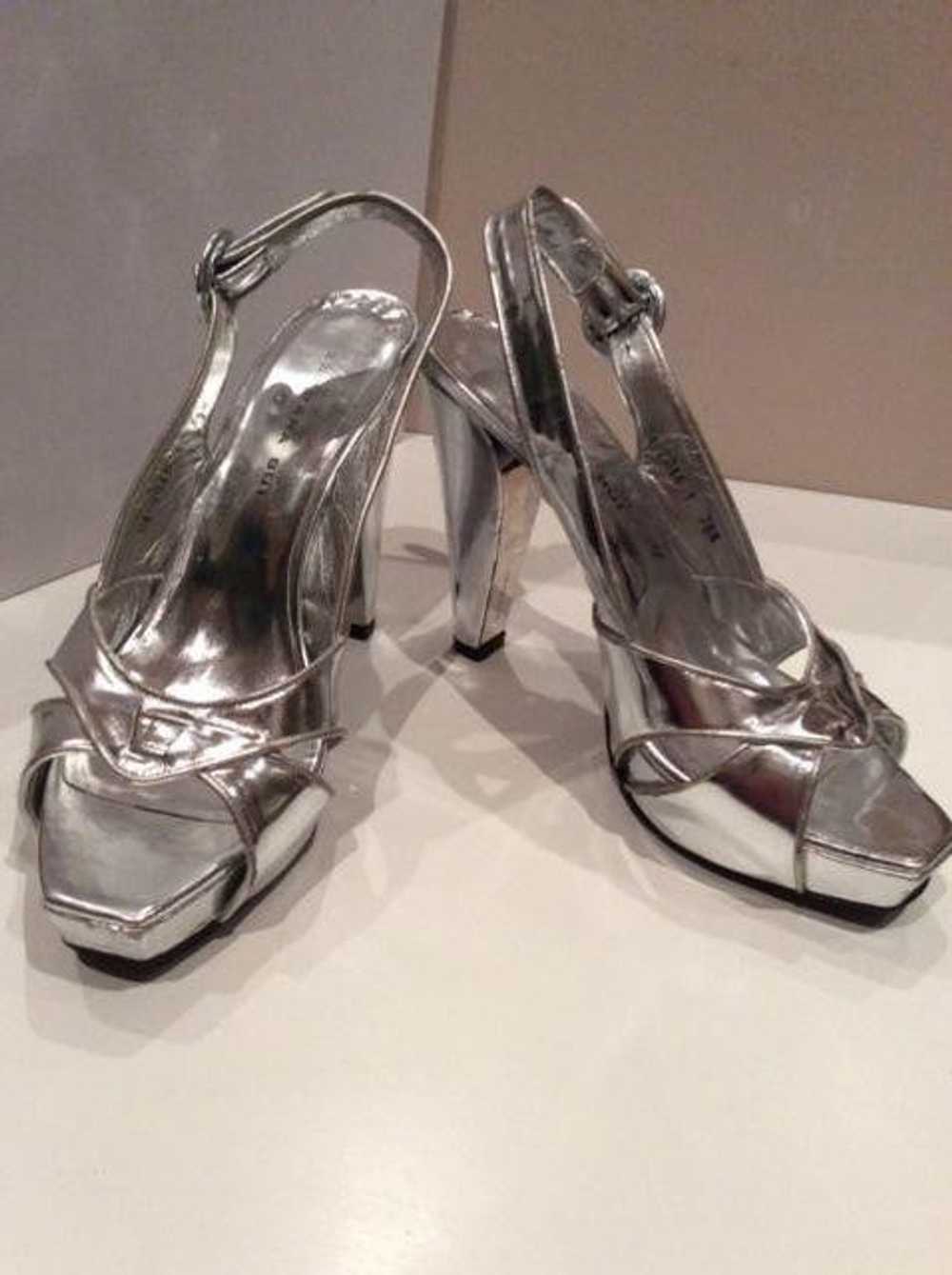 Barbara Bui Barbara Bui silver metallic heels - image 3