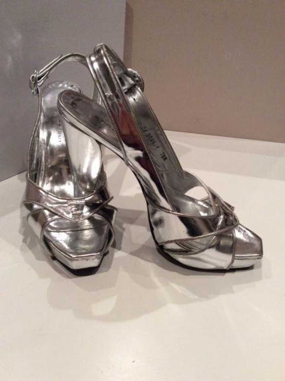 Barbara Bui Barbara Bui silver metallic heels - image 4