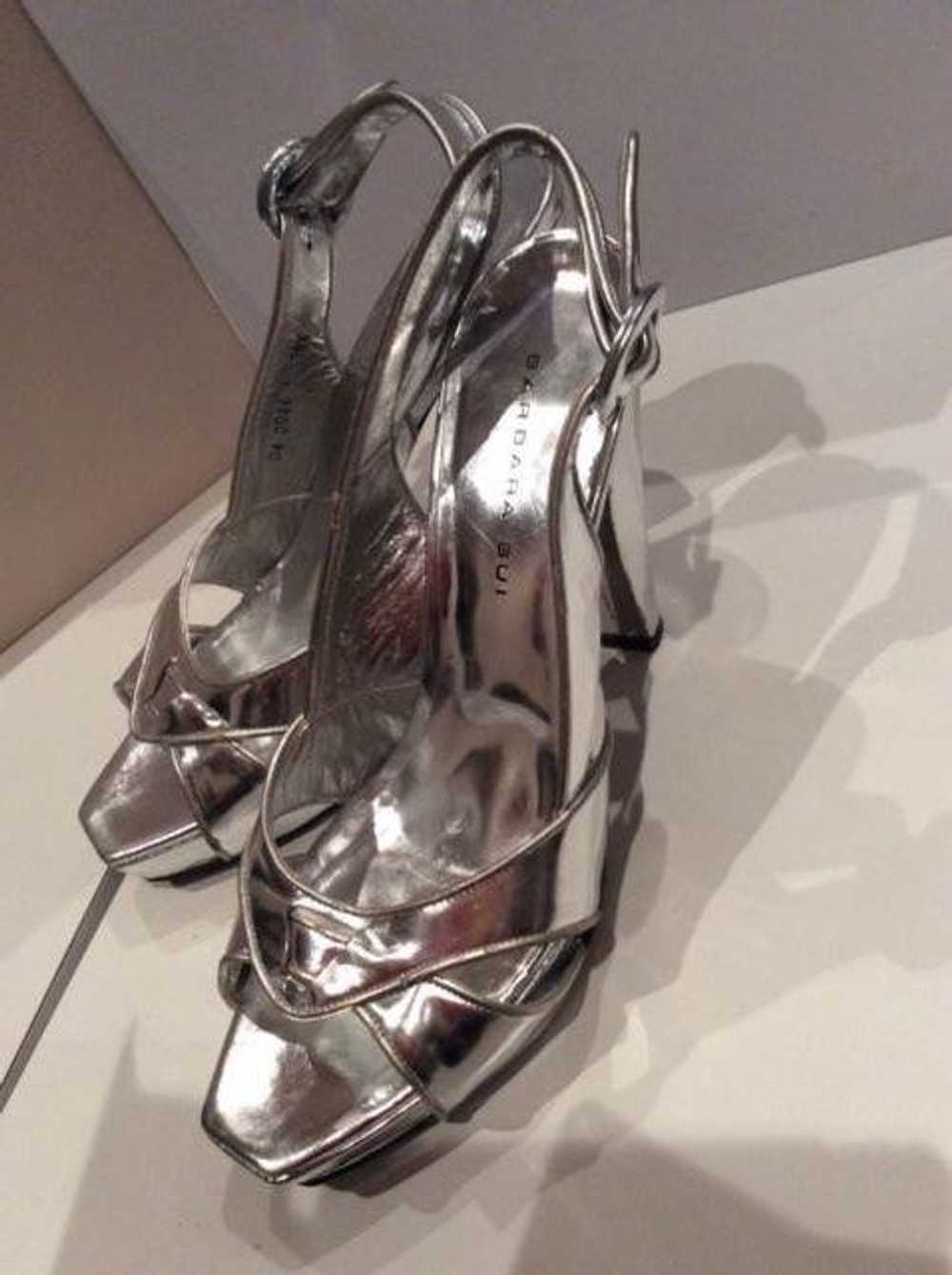 Barbara Bui Barbara Bui silver metallic heels - image 5