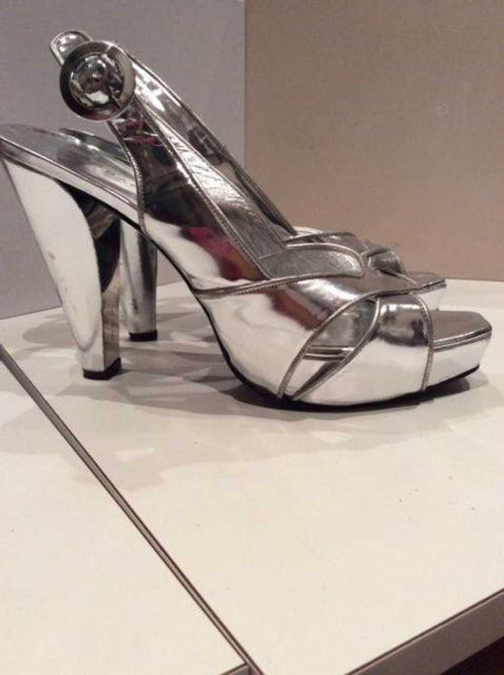 Barbara Bui Barbara Bui silver metallic heels - image 7