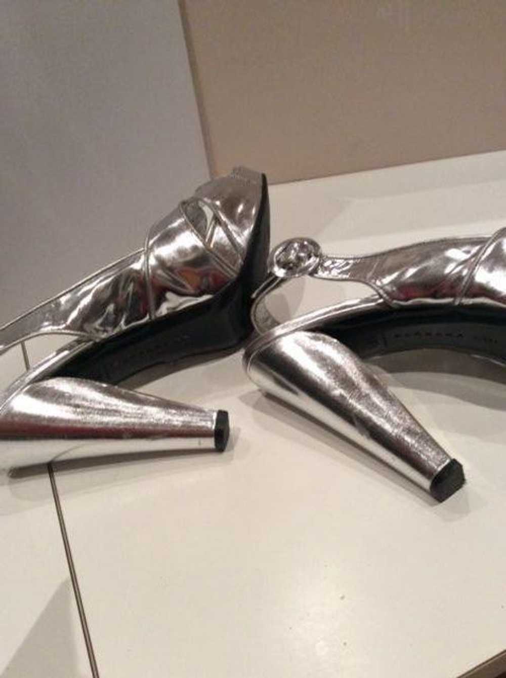 Barbara Bui Barbara Bui silver metallic heels - image 8