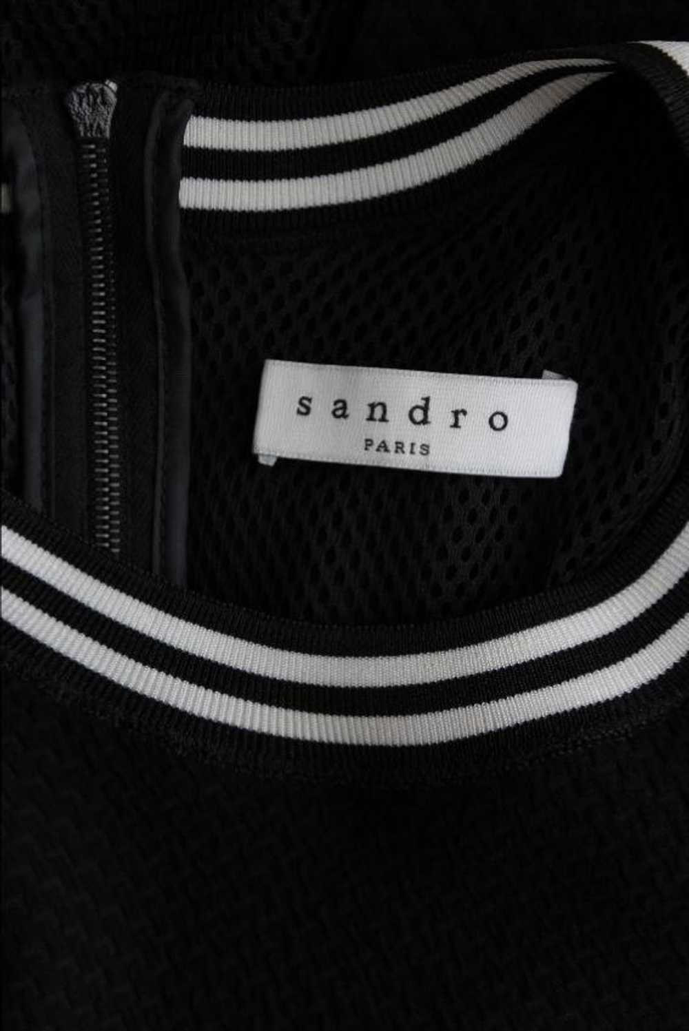 Sandro Sandro 'Raoule' Mesh Layer Textured Crepe … - image 5