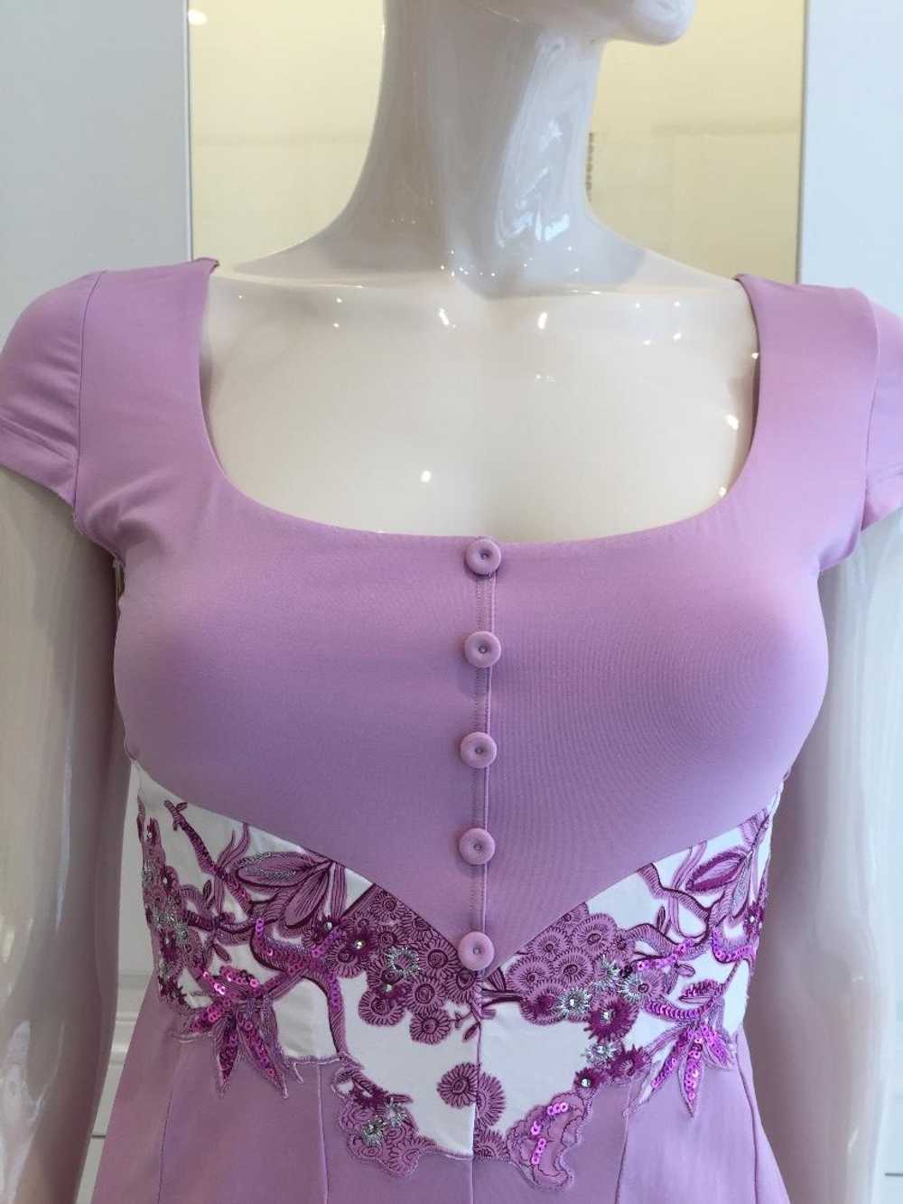 Other Designers Cotton Club Lavender Square Neck … - image 3