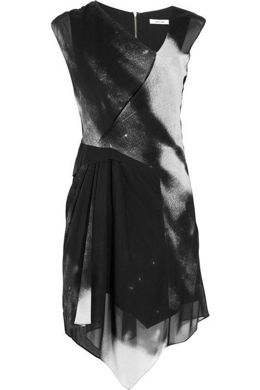 Helmut Lang Helmut Lang Printed stretch-silk dress - image 1