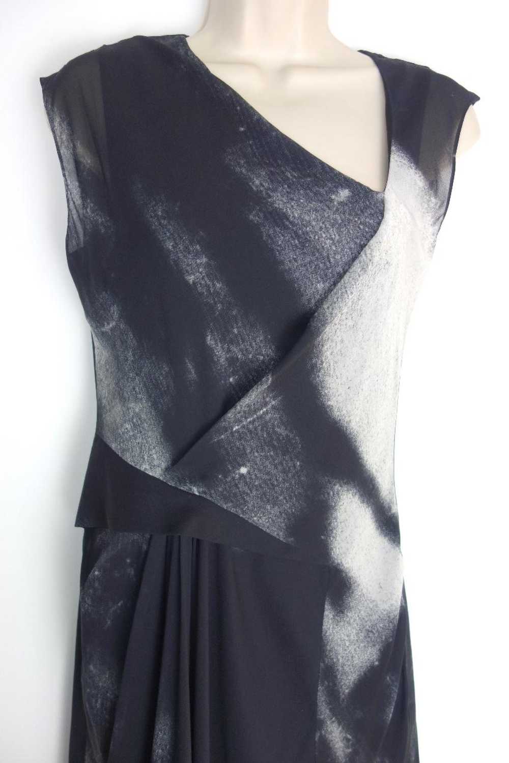 Helmut Lang Helmut Lang Printed stretch-silk dress - image 4