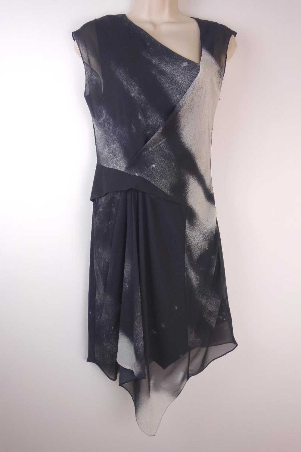 Helmut Lang Helmut Lang Printed stretch-silk dress - image 9