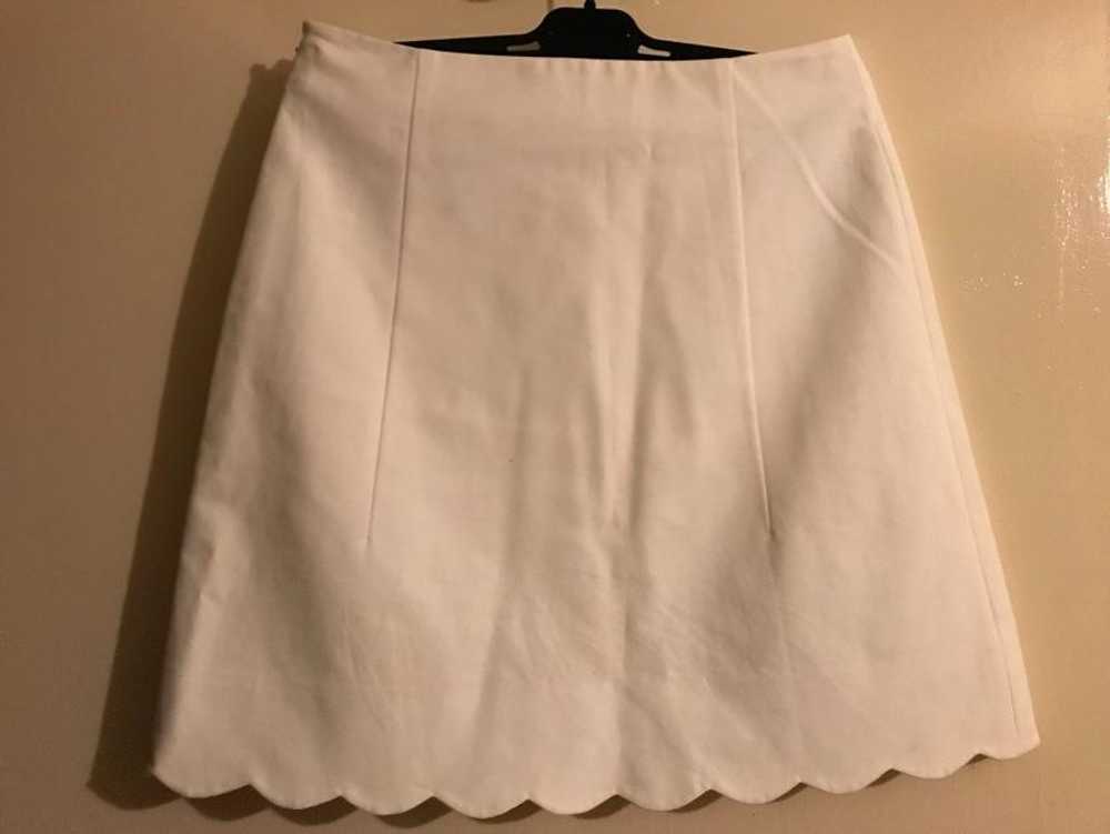 Dior Christian Dior white scallop-hem skirt - image 4