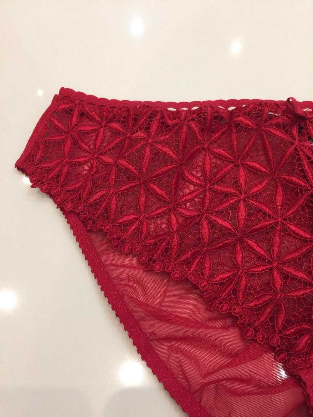 Aubade Paris Aubade Paris red guipure lace briefs - image 2