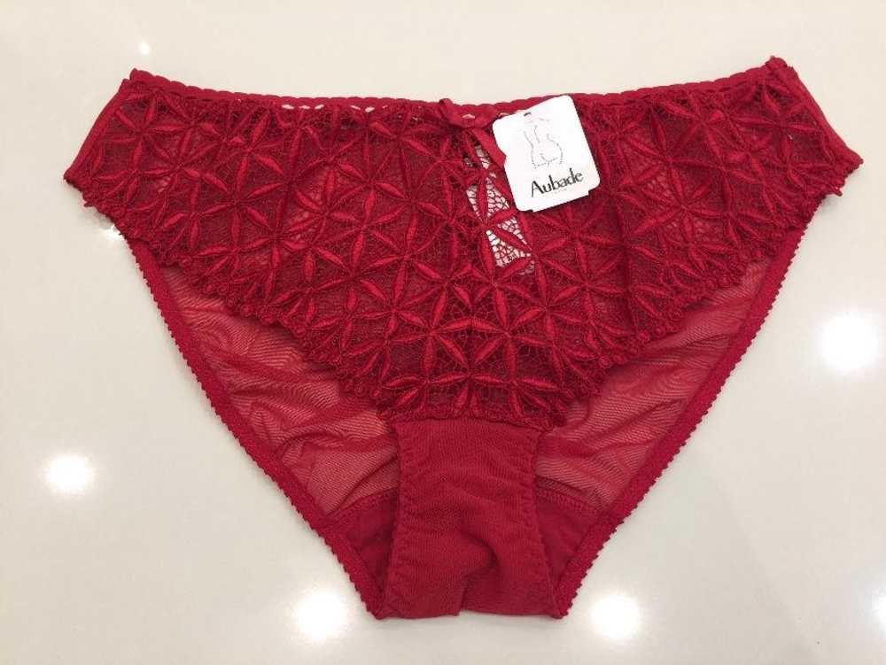 Aubade Paris Aubade Paris red guipure lace briefs - image 4