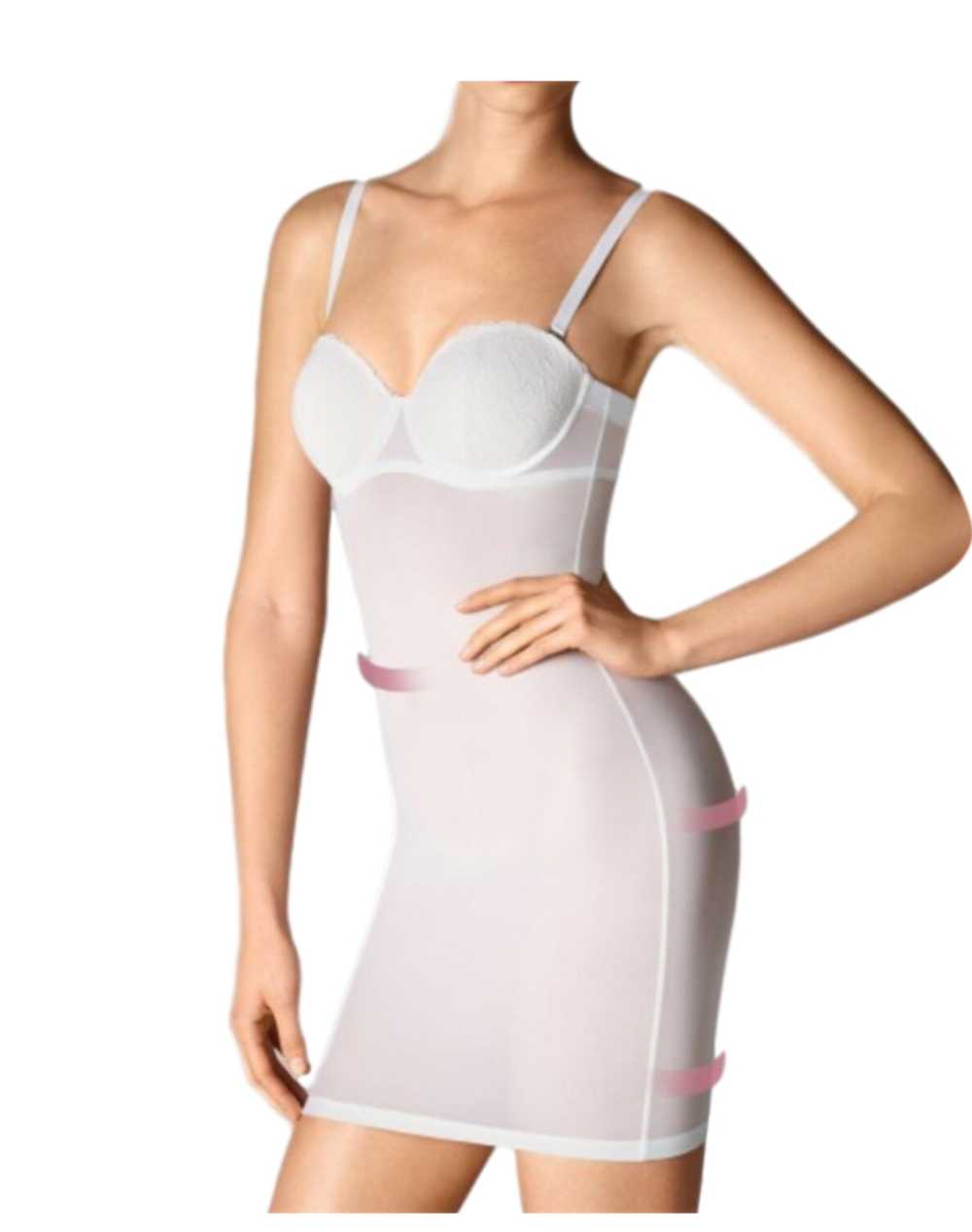Wolford Wolford White Stretch Body Chemise - image 1
