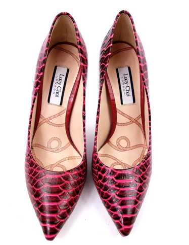 Lucy Choi Lucy Choi Neon Snake Print Pumps