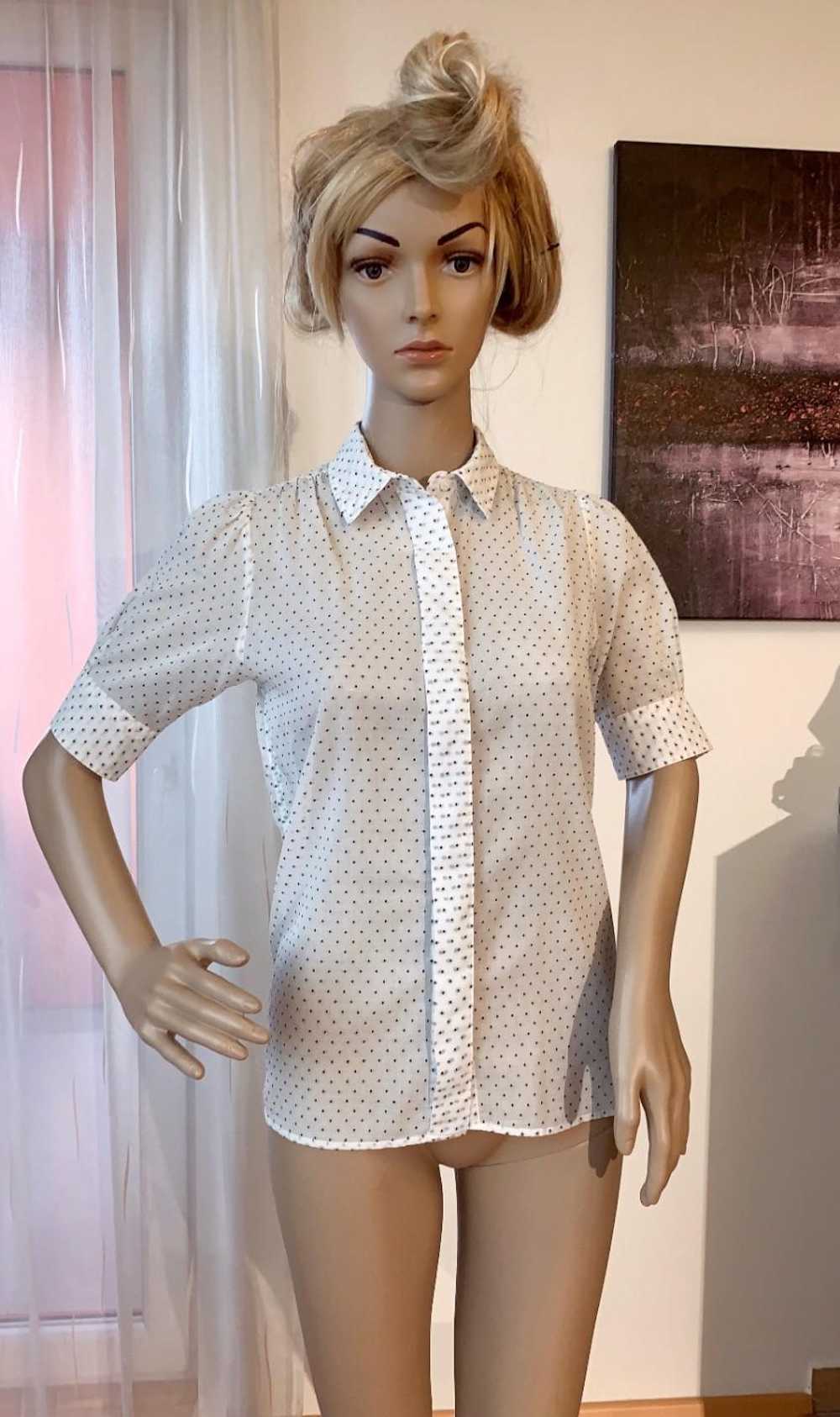 MIH MIH Jeans Dotted White Blouse - image 2