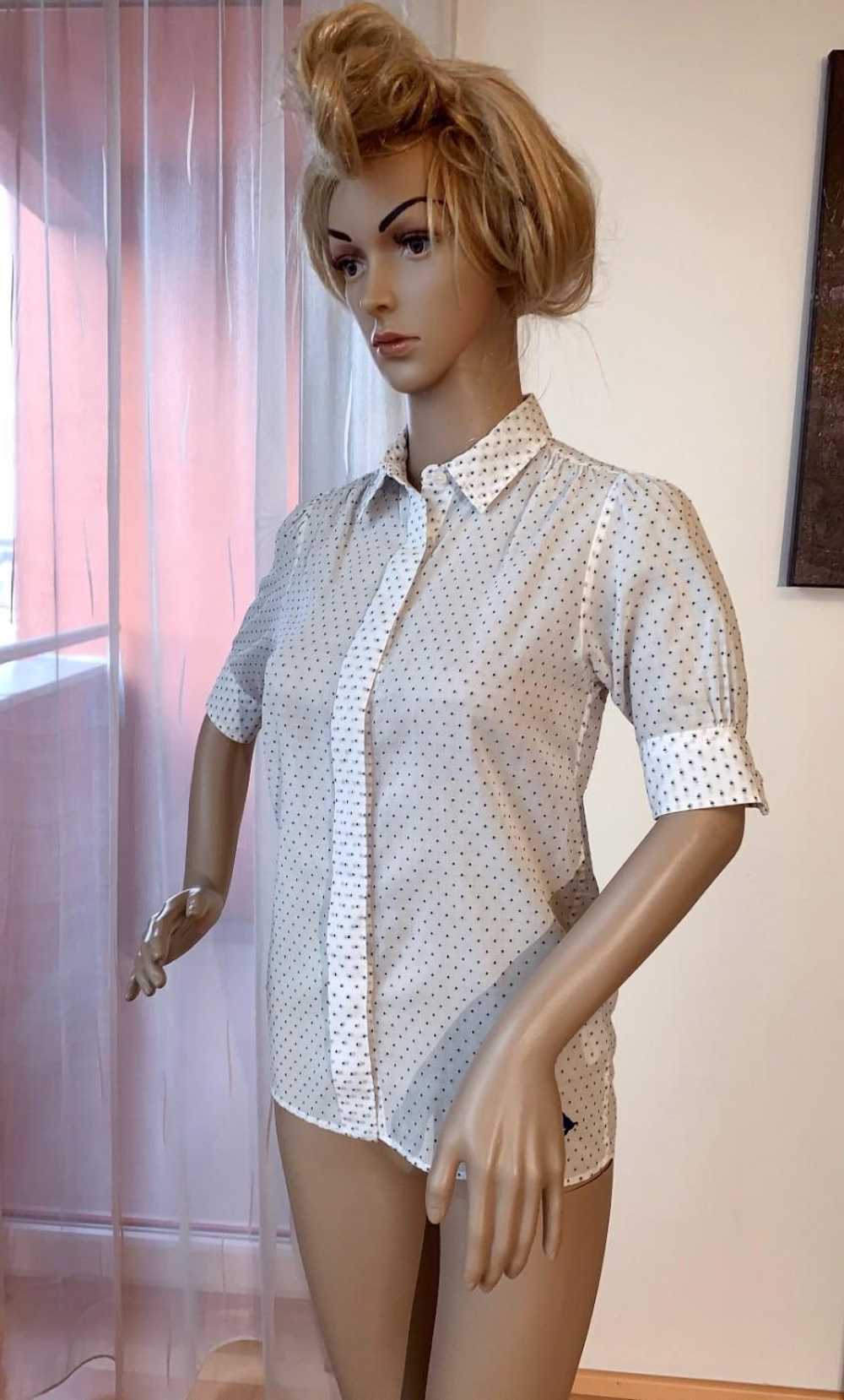 MIH MIH Jeans Dotted White Blouse - image 5