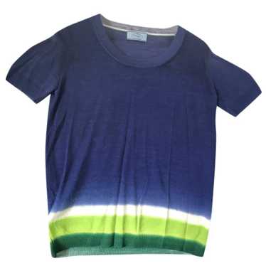 Prada Prada Blue Tie-Dye Hem T-Shirt - image 1