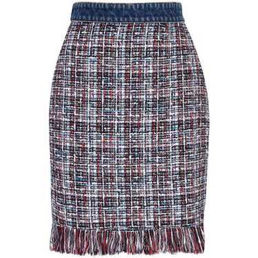 MSGM MSGM Tweed And Denim Skirt - image 1