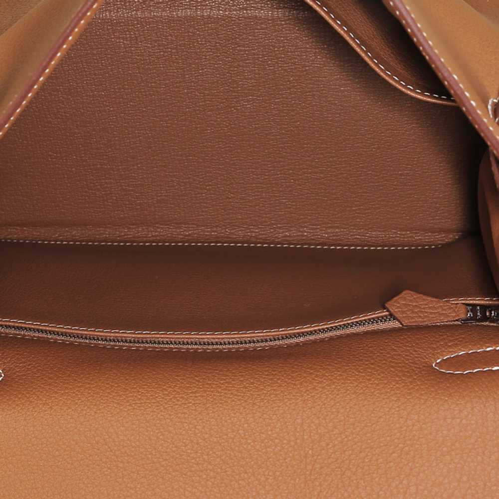 Hermès Kelly 28 cm handbag in gold togo leather C… - image 4